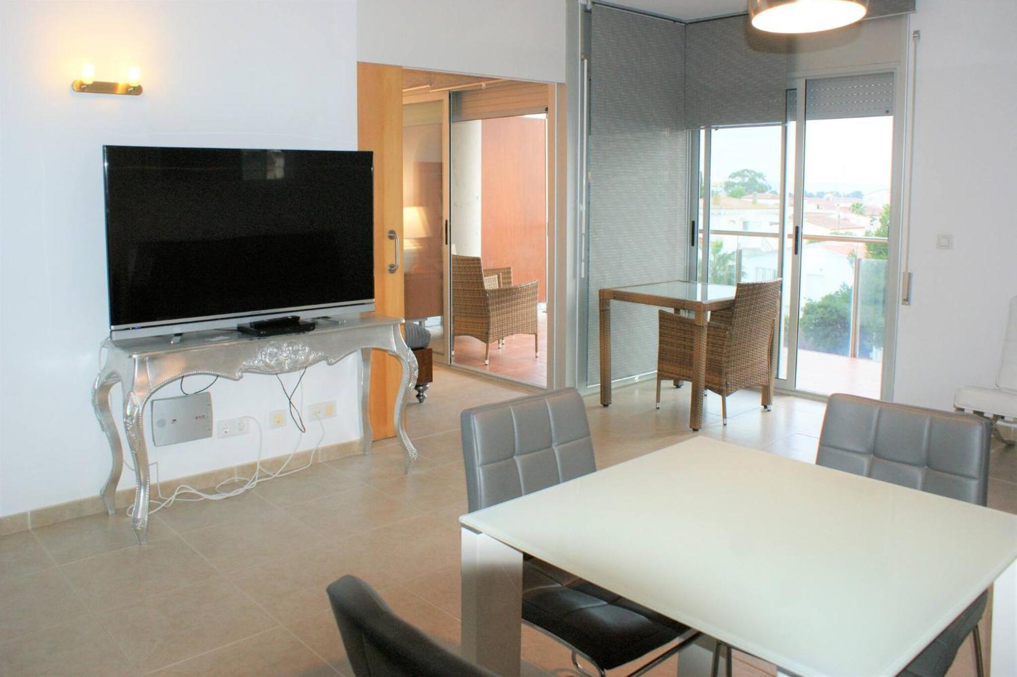 Apartamento En Roses Con Vistas Al Canal Y Piscina Esterno foto